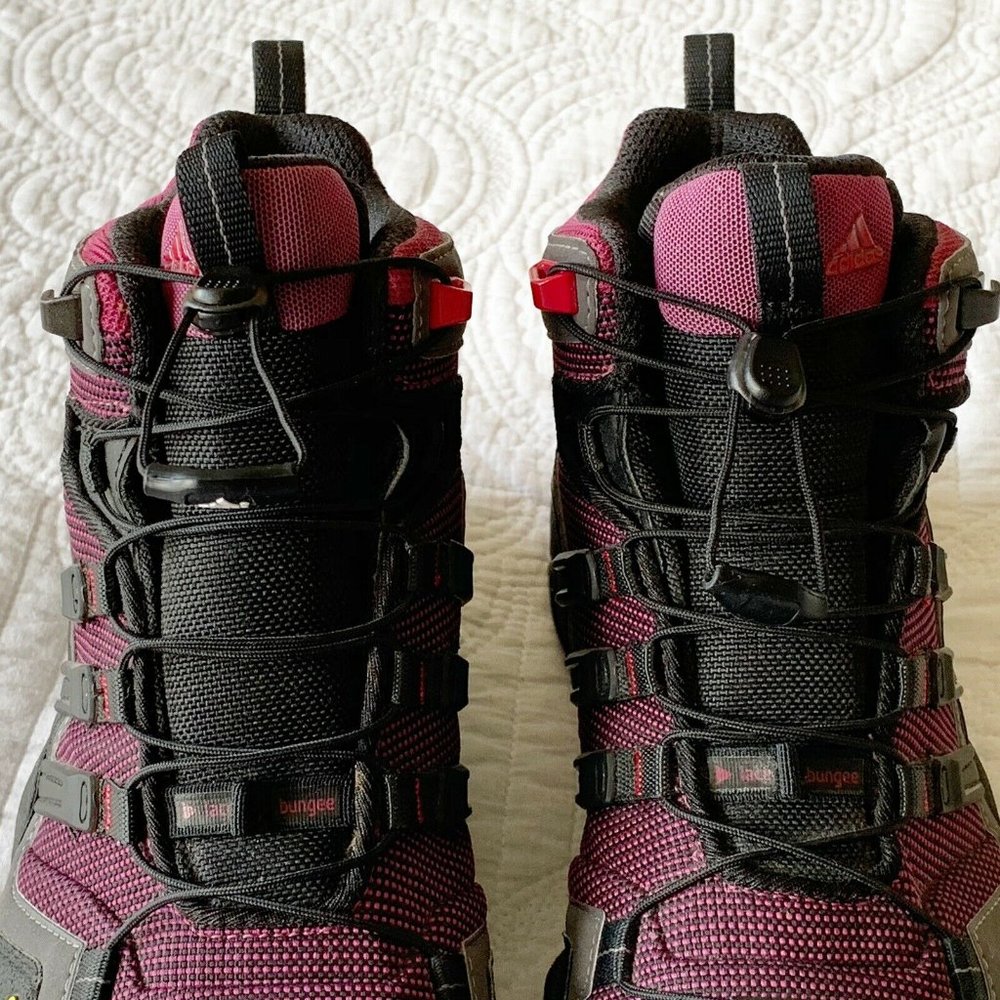 Adidas Womens Sz 9.5 Black Purple Terrex Boot - Picture 3 of 12
